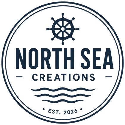 North Sea Creations — logo met stuurwiel